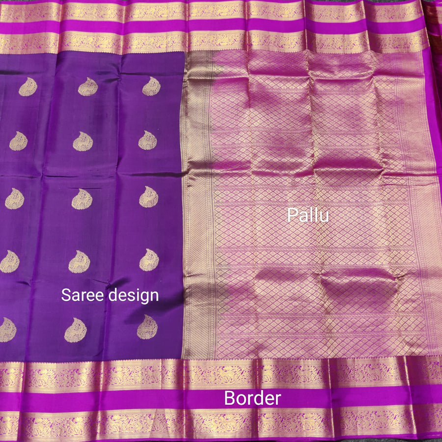 50% off Kanchi kuttu vintage Handloom saree - KMP64