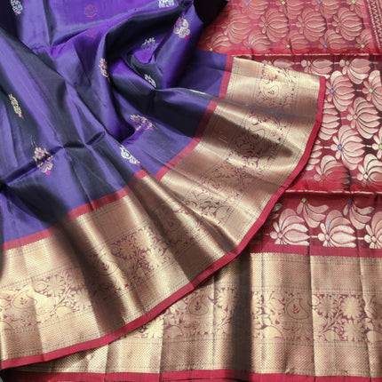 Meenakari kanchi lightweight pattu Saree - KMP3130