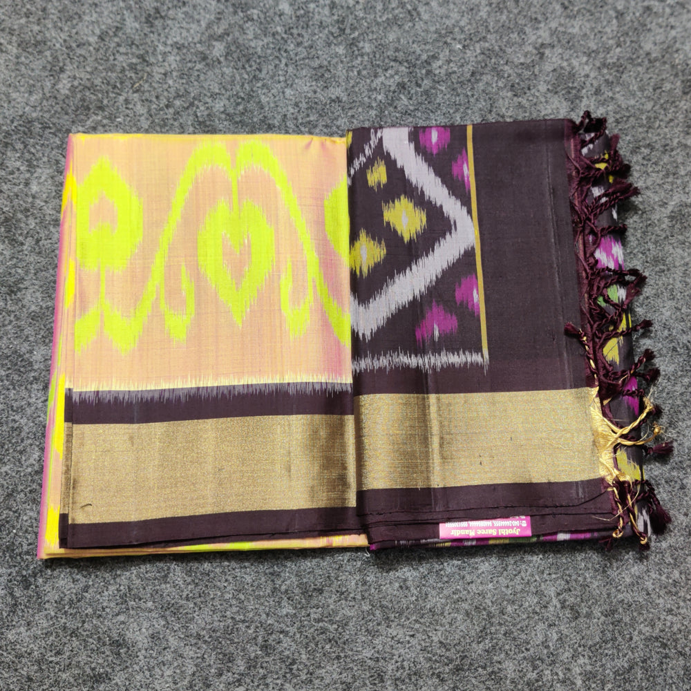 Ikkath Pure handloom silk saree - IKT09