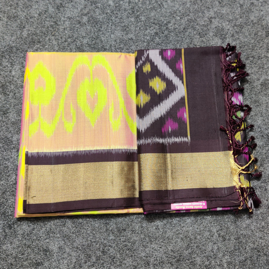 Ikkath Pure handloom silk saree - IKT09