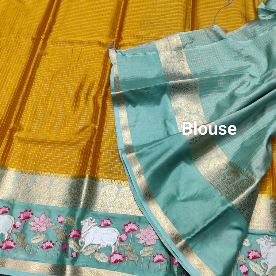 Semi crepe silk saree - SC09