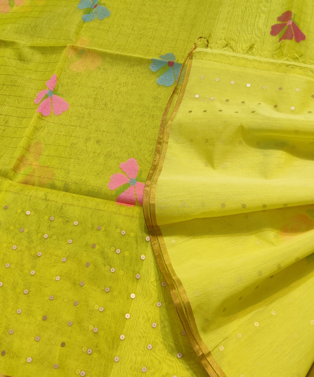 Jamdani handloom pure silk - JM06
