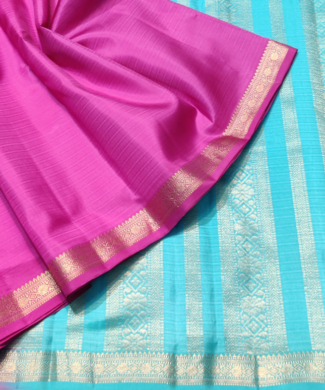 Kanchi pattu small border saree - KMP3016