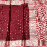 Chinon crepe silk saree -C17