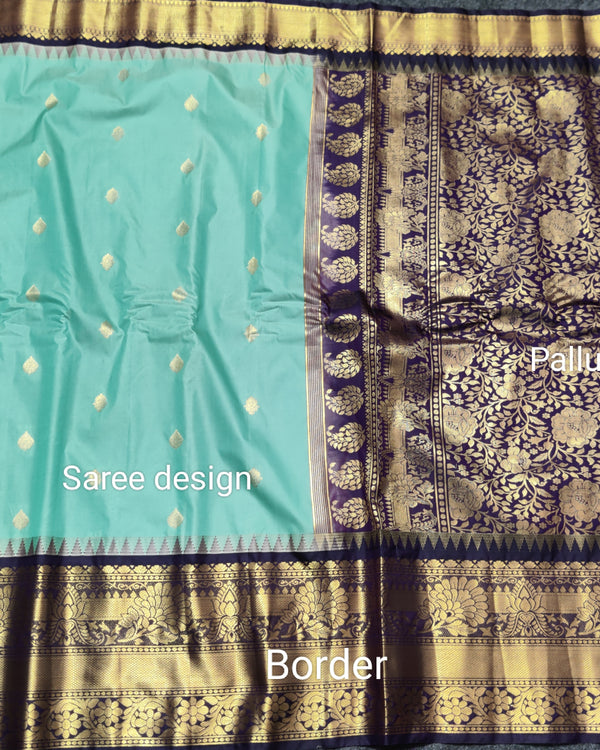 Gadwal Semi Silk Saree - GSM11 alternate view