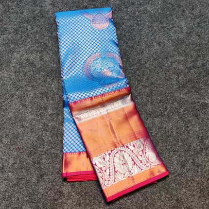 Kanchi pattu half fine Bridal Saree - HF12