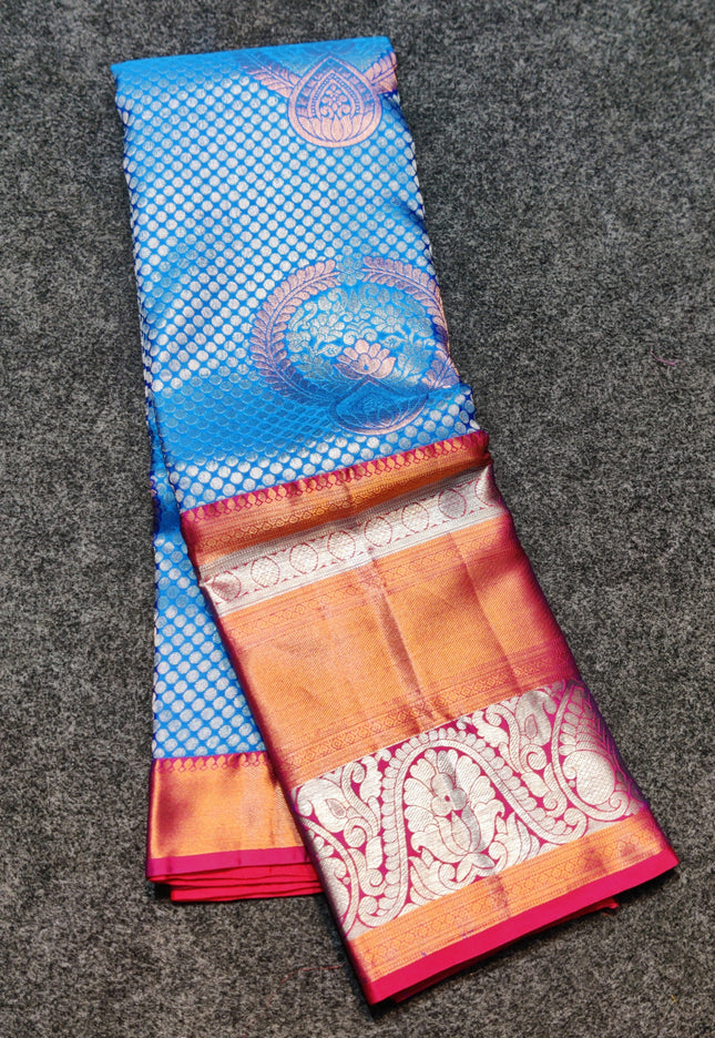 Kanchi pattu half fine Bridal Saree - HF12