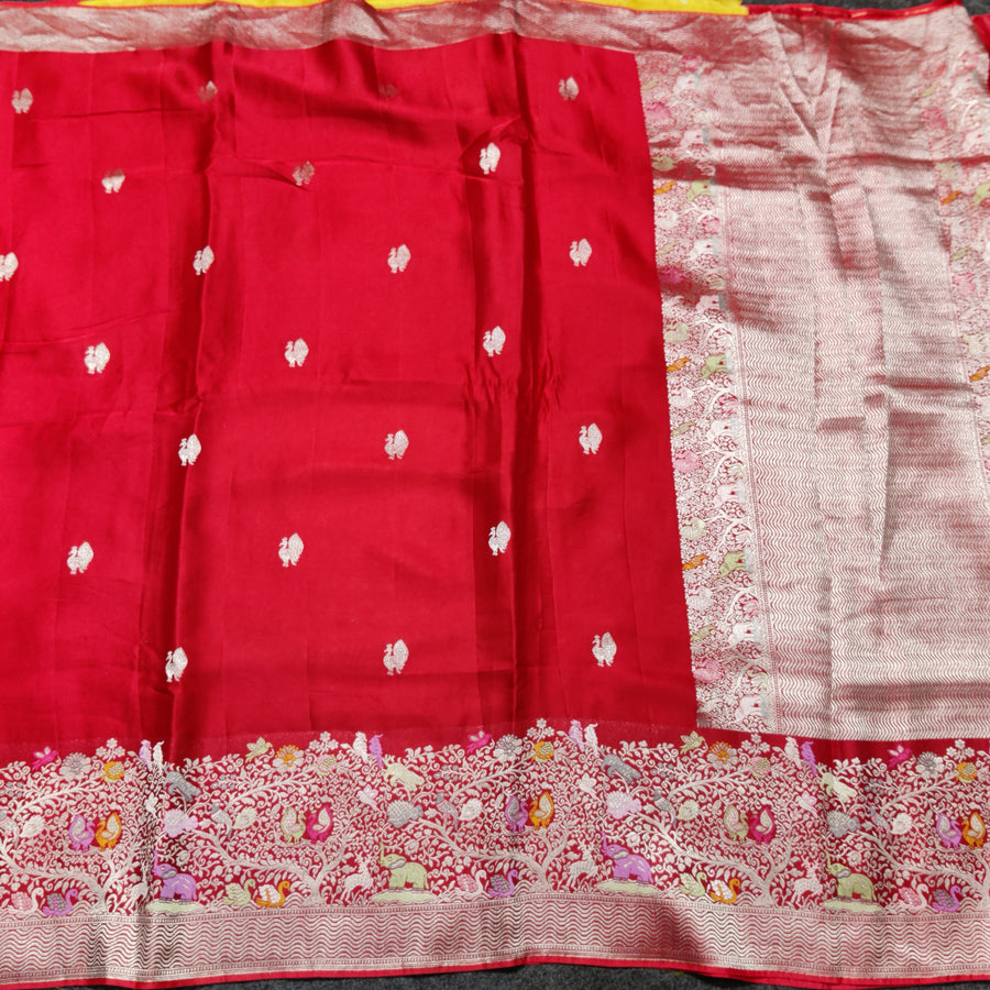 Mashru satin Silk Saree- MS23