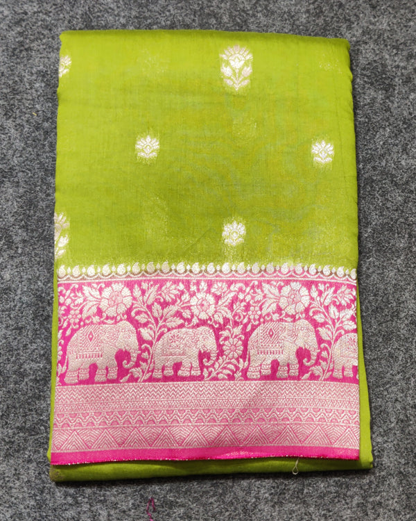Viscos silk saree -V02