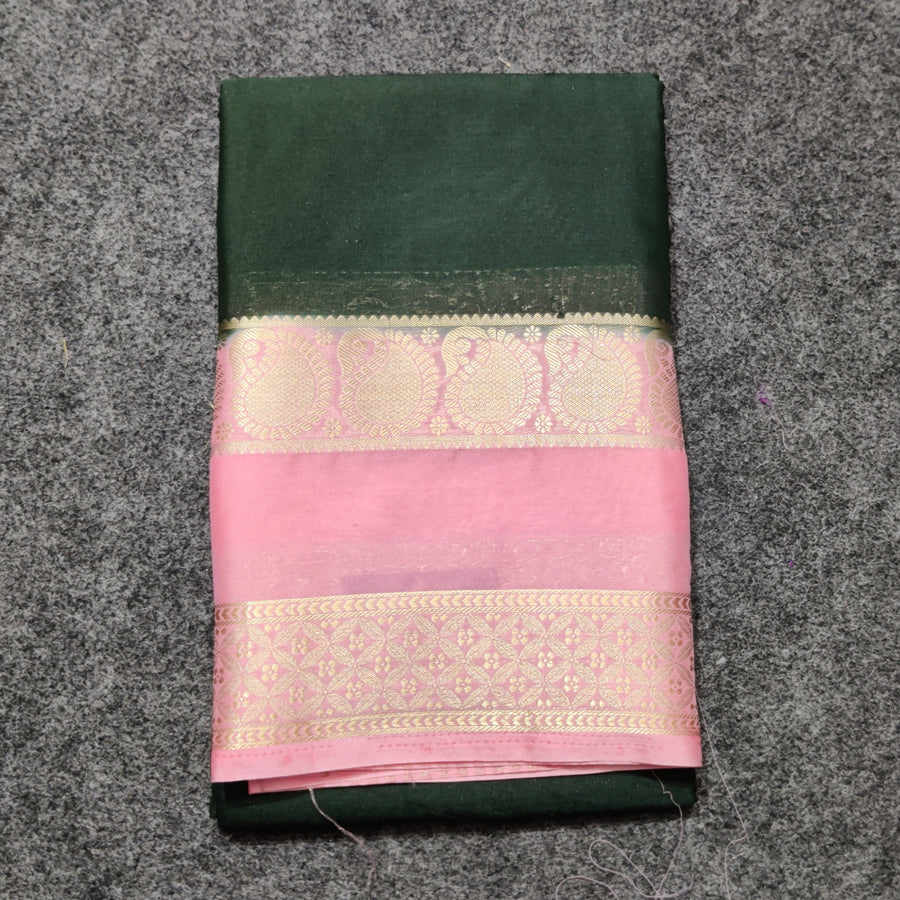 Mysore crepe semi silk saree - M22