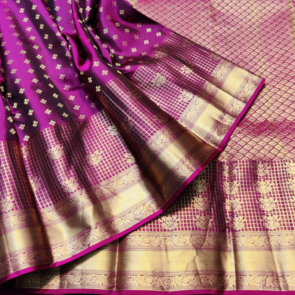 Kanchi pure vintage silk Saree - KMP2074