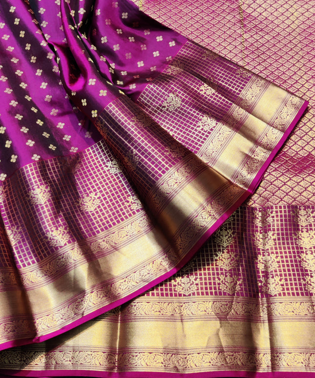Kanchi pure vintage silk Saree - KMP2074