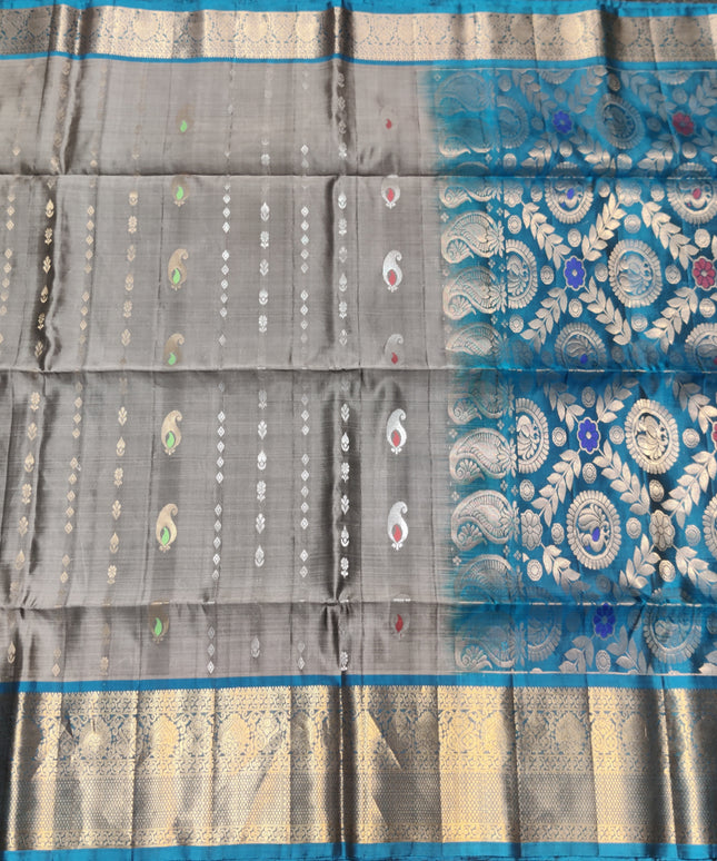 Meenakari kanchi lightweight pattu Saree - KMP3057