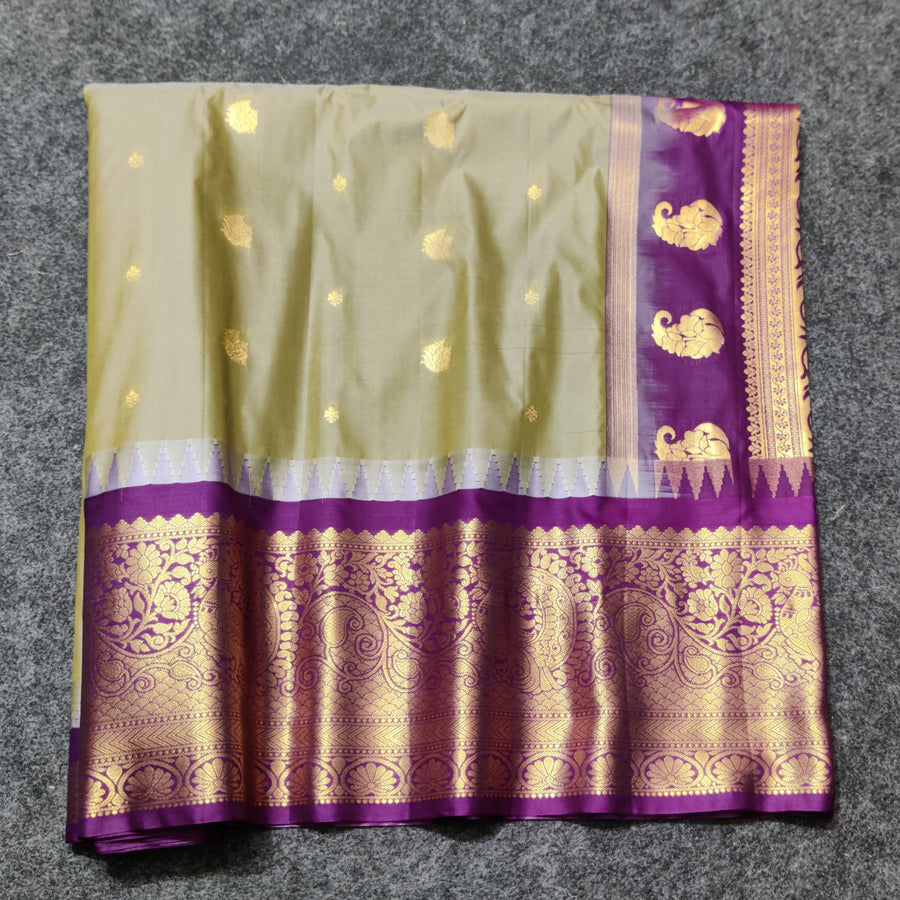 Gadwal Semi Silk Saree - GSM24
