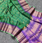 Gadwal check design pure silk- GPS44