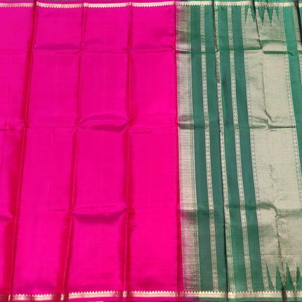 Kanchi pattu small border saree - KMP2028