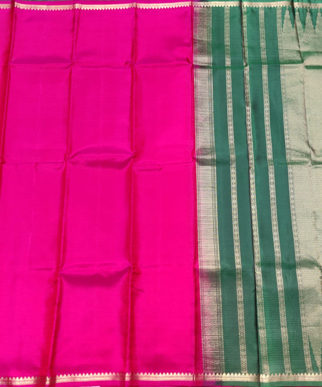 Kanchi pattu small border saree - KMP2028