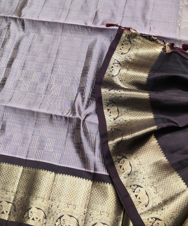 Meenakari kanchi lightweight pattu Saree - KMP121