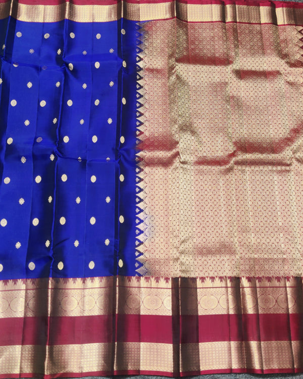 Kanchi Vintage Gap border pattu - KMP354 alternate view