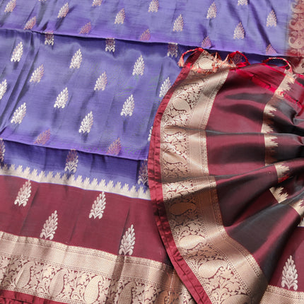 Lightweight pattu Scurt Border Saree - LWP96