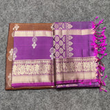 Lightweight pattu Scurt Border Saree - LWP306