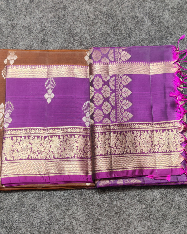 Lightweight pattu Scurt Border Saree - LWP306