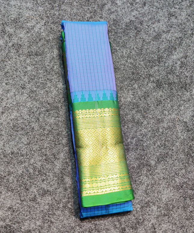 Gadwal Semi Silk Saree - GSM16