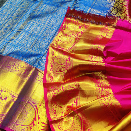 Kanchi Pattu Half Fine Brocade - SP13