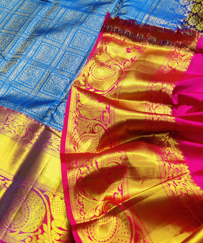 Kanchi Pattu Half Fine Brocade - SP13