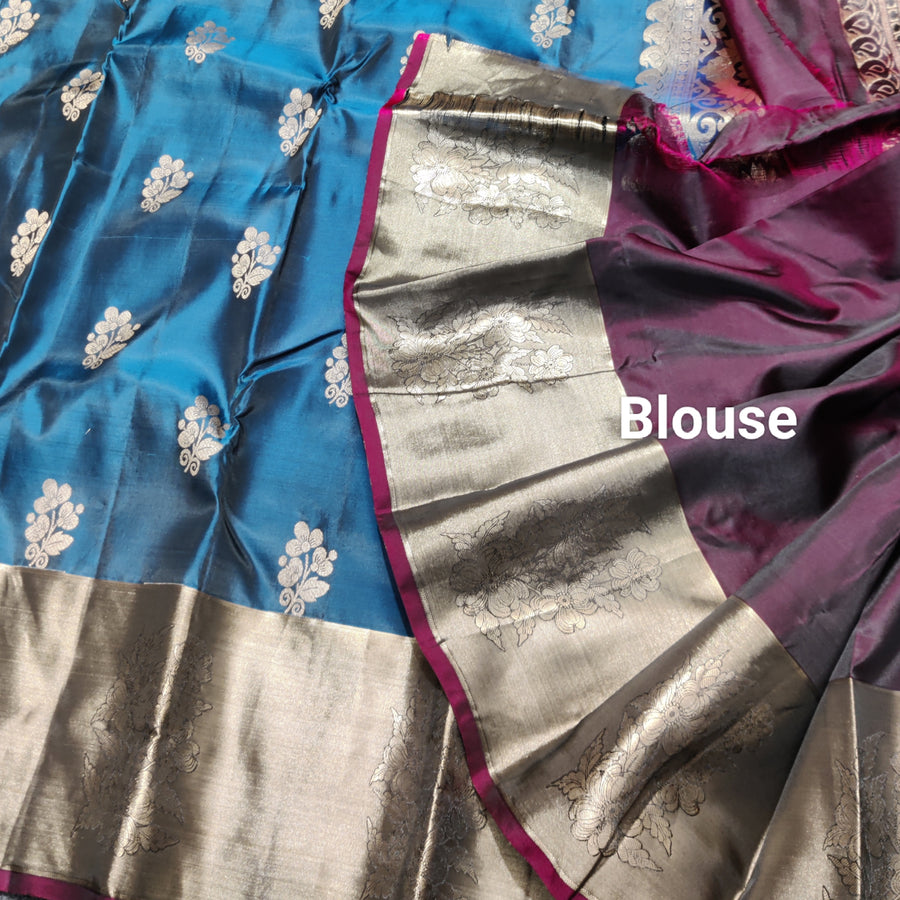 Lightweight pattu Scurt Border Saree - LWP409