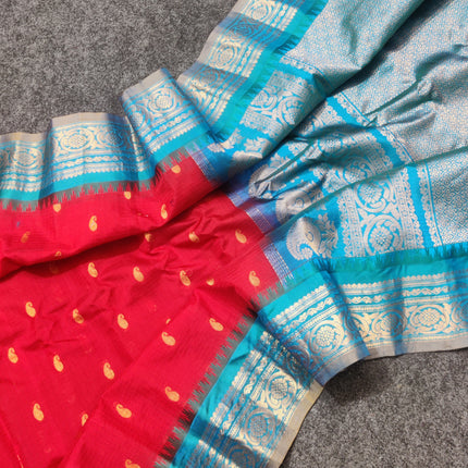 Gadwal Handloom Sico Silk Saree - GS166