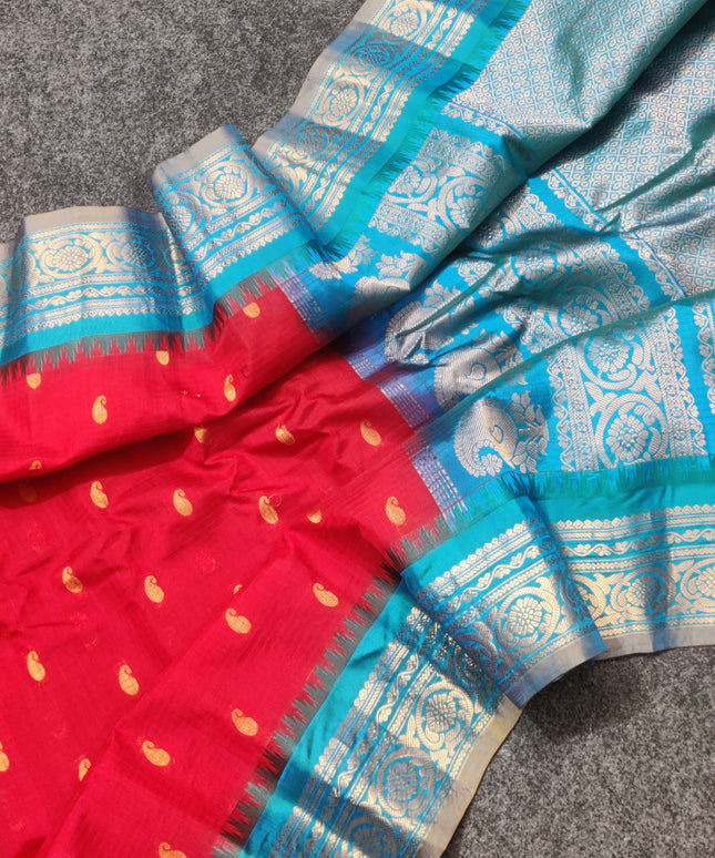 Gadwal Handloom Sico Silk Saree - GS166