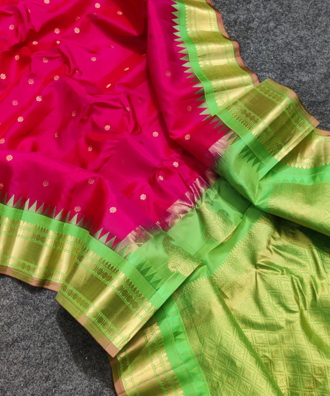 Gadwal Handloom Pure silk saree - GPS173
