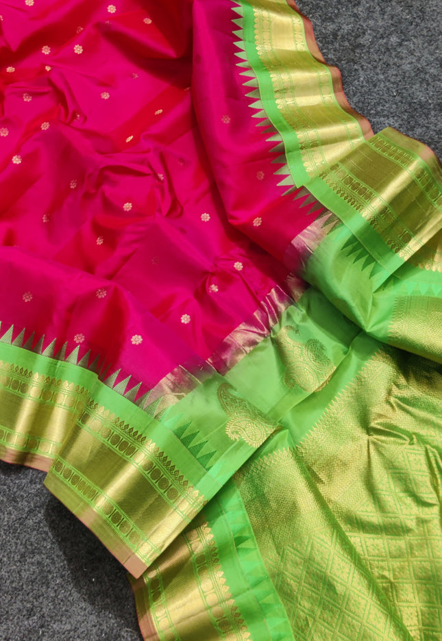 Gadwal Handloom Pure silk saree - GPS173