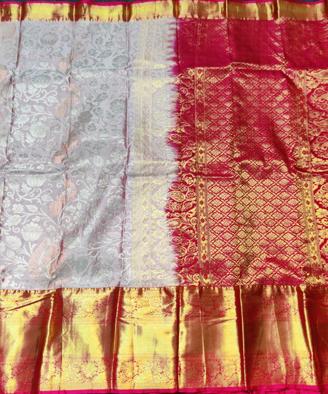 Kanchi pattu half fine Bridal Saree -HF285