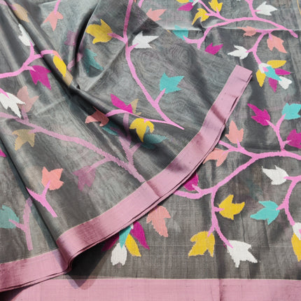 Jamdani handloom pure silk - JM11