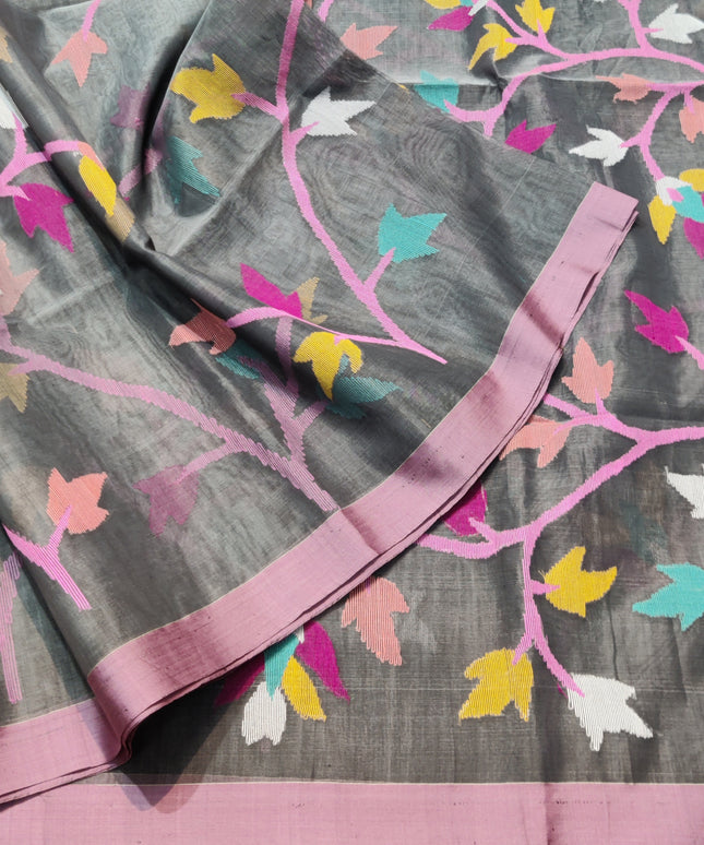 Jamdani handloom pure silk - JM11