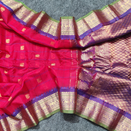 Gadwal Sico Silk Saree - GS164