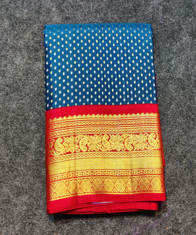 Kanchi pure kuttu border Saree - KMP1295