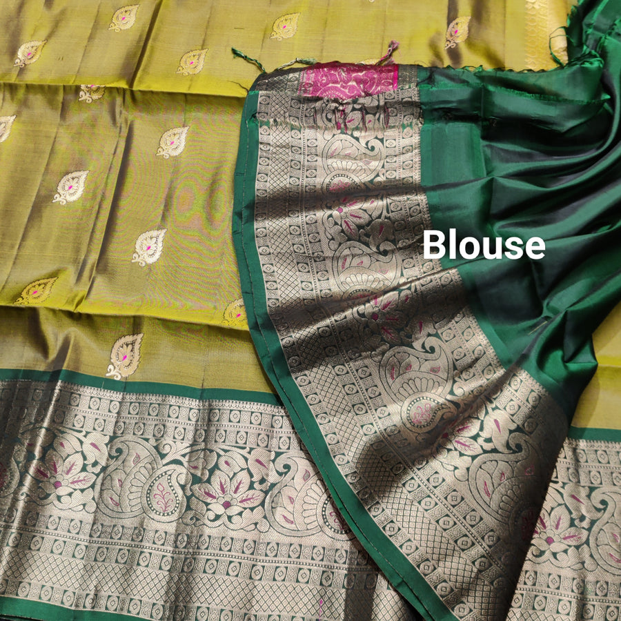 Meenakari kanchi lightweight pattu Saree - KMP134