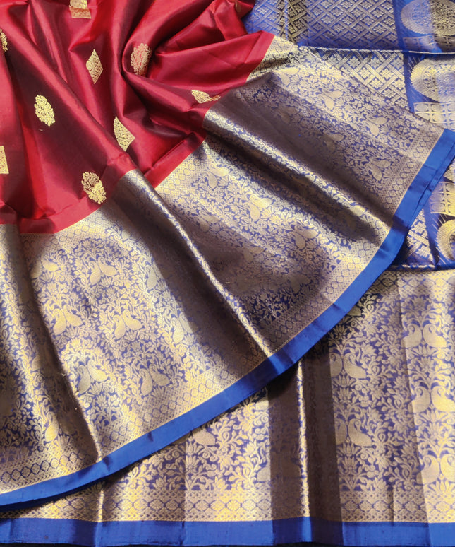 Kanchi pure soft silk Saree - KMP1586