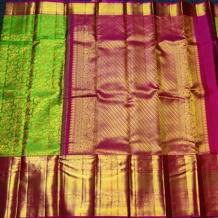 Kanchi Meenakari Brocade Pure handloom Silk Saree - KMP1988