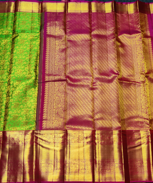 Kanchi Meenakari Brocade Pure handloom Silk Saree - KMP1988