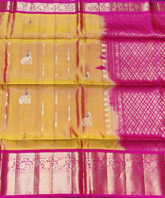 Meenakari kanchi lightweight pattu Saree - KMP3055