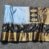 Gadwal Semi Silk Saree with Zari Checks – GSM04 at Jyothi Saree Mandir