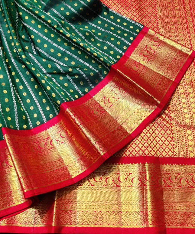 Kanchi pure kuttu border Saree - KMP1298