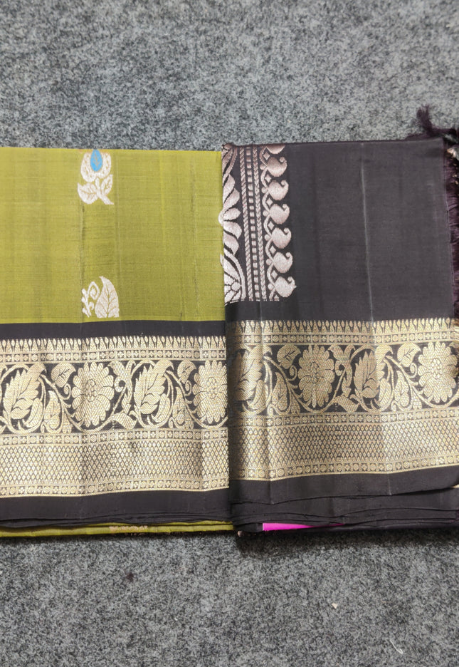 Meenakari kanchi lightweight pattu Saree - KMP3129