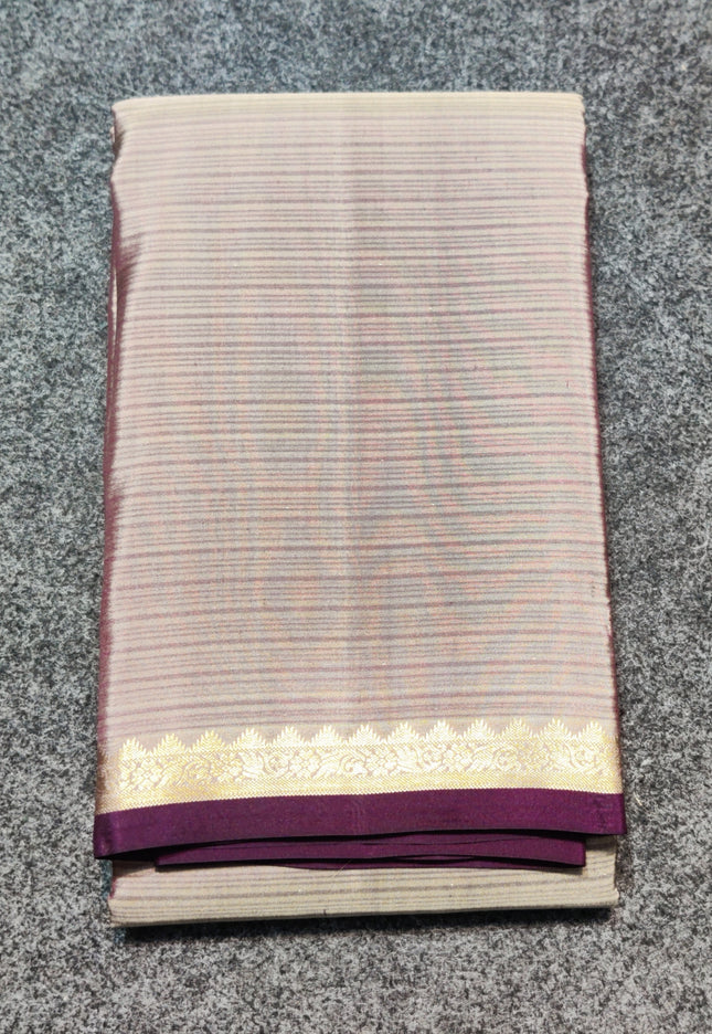 Kanchi pattu small border saree - KMP3014