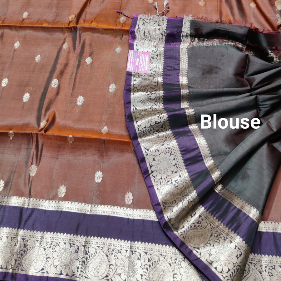 Vintage Lightweight Gap border pattu - LWP421