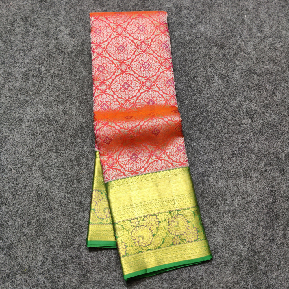 Kanchi Meenakari Brocade Pure handloom Silk Saree - KMP3204